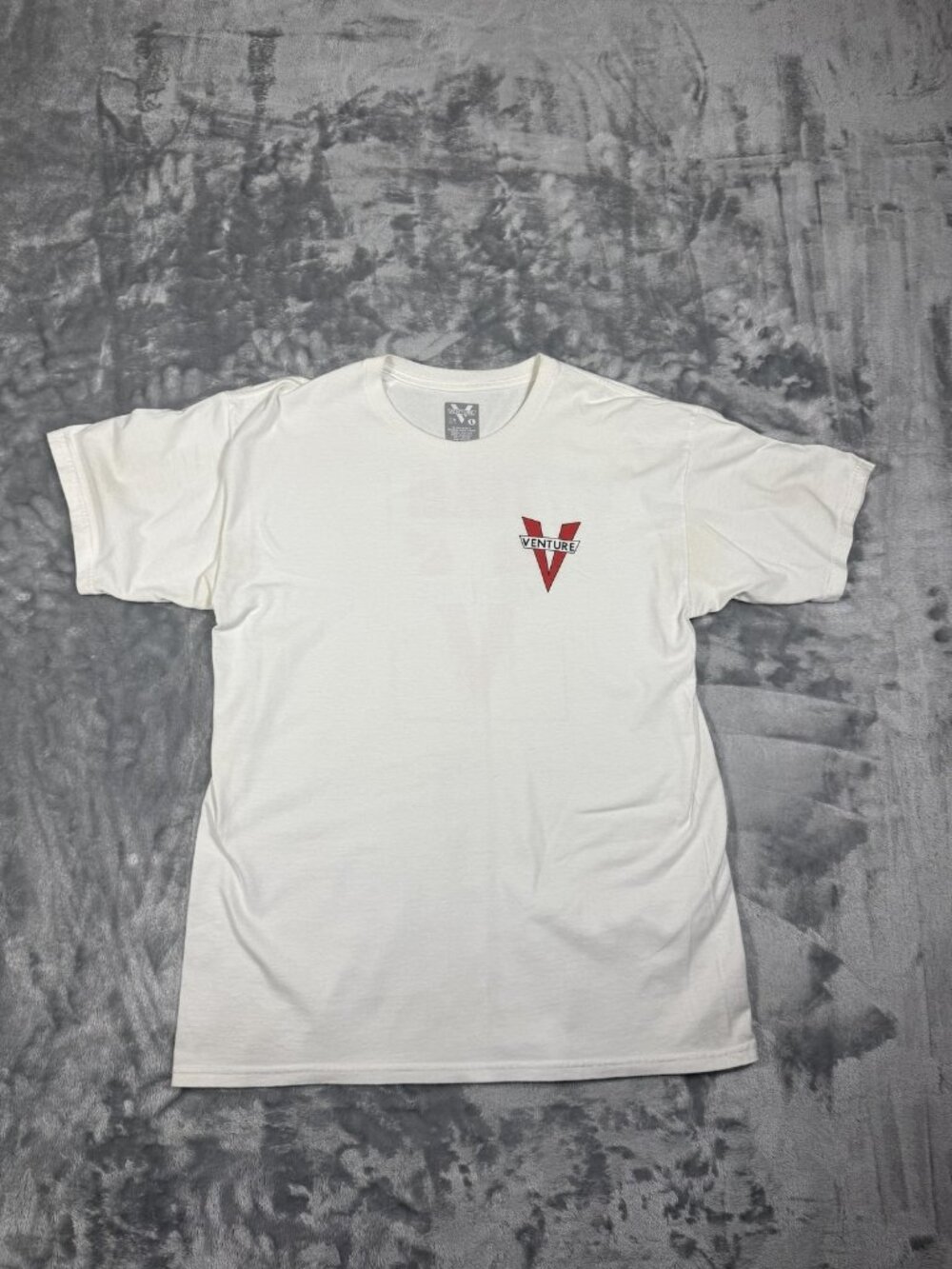 Venture Shirt Mens Large White Team Venture Graphic Skateboard Tee Streetwear